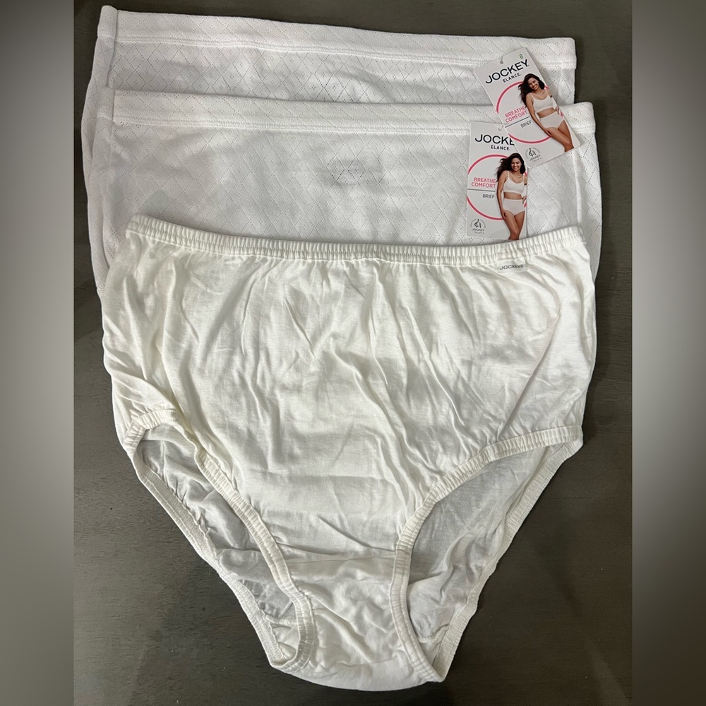 NEW Jockey White Briefs - bundle of 3